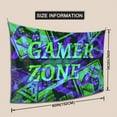 thumbnail image 3 of DouZhe Gaming Gamer Zone Tapestry Modern Wall Hanging Tapestries Dorm Room Home Decor, 60" x 40", 3 of 7