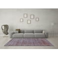 thumbnail image 3 of Ahgly Company Indoor Square Abstract Light Blue Modern Area Rugs, 8' Square, 3 of 4