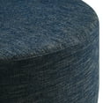 thumbnail image 4 of Callum Large 38" Round Woven Heathered Fabric Upholstered Ottoman, 4 of 7