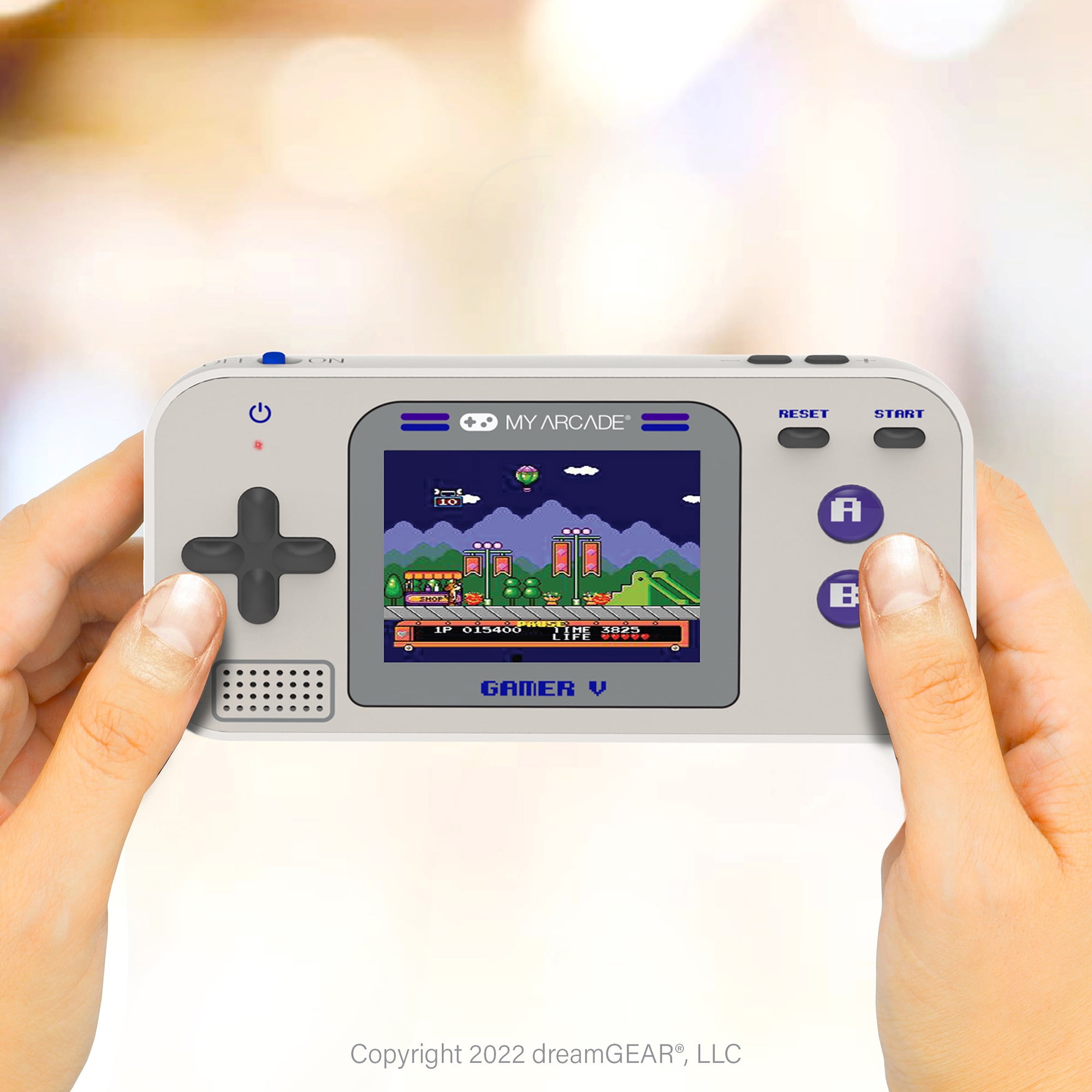 My Arcade - Gamer V Classic 220 Games Handheld Gaming System (Gray & Purple)