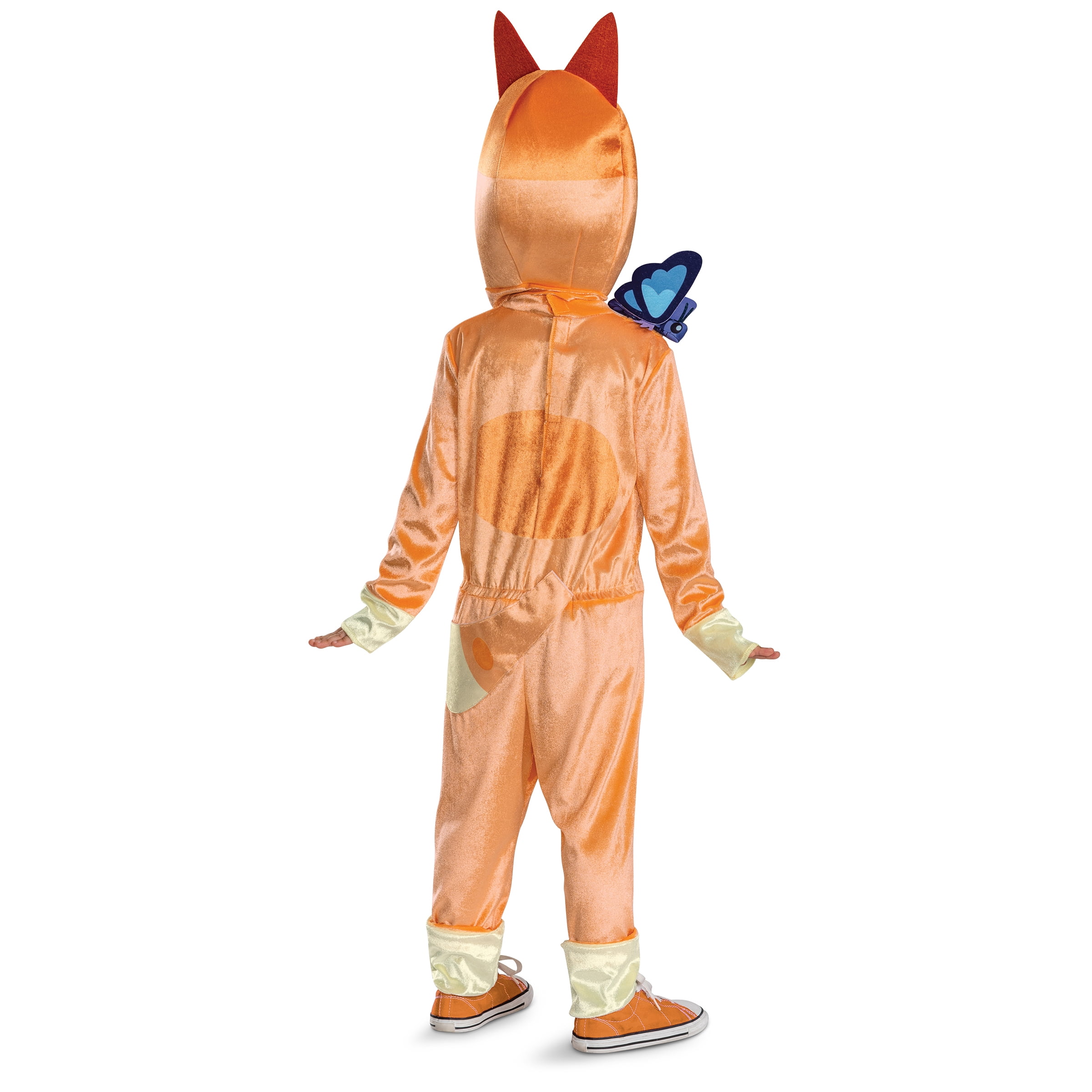 Bluey Bingo Halloween Costume for Children with Flappy Butterfly, Toddlers Size 2T, by Disguise