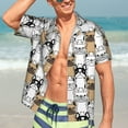 thumbnail image 5 of Lsque French Bulldog 2 pattern Hawaiian Shirt for Men, Unisex Summer Beach Casual Short Sleeve Button Down Shirts-X-Large, 5 of 9