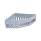 thumbnail image 5 of Organizador de esquina de ducha triangular, organizador de baño, resistente al óxido, sin perforaciones, para ducha Gris, 5 of 9