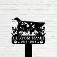 thumbnail image 5 of Handmadetneonsign Gordon Setter Dog Memorial Metal With Stake, Gordon Setter Metal Name Sign Stake, Dog Metal Stake Decor 45352, 5 of 5