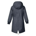 thumbnail image 4 of WhouRiu Big Girl Jacket Lightweight Long Sleeve Zip Up Hooded Long Coat Child Solid Loose Windproof Outdoor Jackets Gray,Sized 15-16, 4 of 4