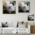 thumbnail image 4 of DESIGN ART Designart "White Peonies Petals In Bloom Iii" Floral Peony Wall Art For Living Room 30 in. wide x 30 in. high, 4 of 5