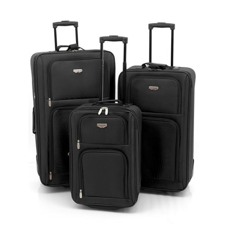 3 pc. nested value set. Black (Best Value Luggage 2019)
