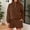 Brown, variant on Women's 2 Piece Outfit Quilted Half Zip Long Sleeve Solid Sweatshirt and Shorts Set Casual Fall Winter Stylish Workout Clothes