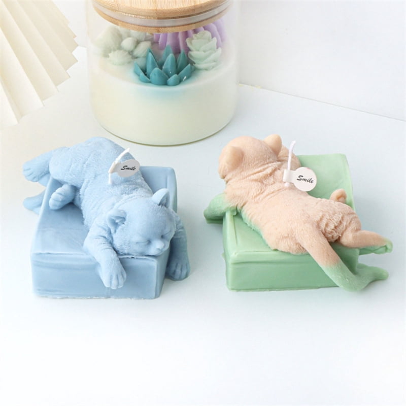 Zecic Candle Mould Resin Casting Molds DIY 3D Silicone Mould Geometric Candle Mold Silicone Mold Handicrafts for Candle Making
