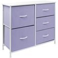thumbnail image 3 of 5 Drawers Chest Dresser - Purple, 3 of 9