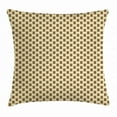 thumbnail image 1 of Coffee Throw Pillow Cushion Cover, Illustration of Take Away Coffee Cup with Cardboard Holder with Beans Lettering, Decorative Square Accent Pillow Case, 16 X 16 Inches, Cream and Umber, by Ambesonne, 1 of 2