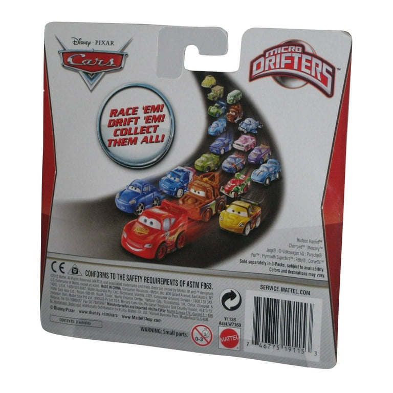 Disney Cars Micro Drifters Doc Hudson, Sheriff & Ramone Mini Cars