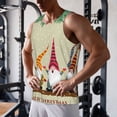 thumbnail image 5 of KLL Christmas Card With Gnomes Print Men's Muscle Gym Workout Stringer Tank Tops Bodybuilding Fitness T-Shirts Tank Tops Men-Large, 5 of 7