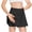 Black, variant on Girls Golf Skirt, Athletic Tennis Skirts with Shorts Solid Color High Waisted Skorts for Workout Midi Skirt with Pockets Gray 9Y