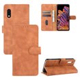 thumbnail image 1 of For Samsung Galaxy XCover Pro PU Leather Flip Case Card Slots Holder Kickstand Book Folding Folio Cover-Brown, 1 of 5