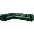 thumbnail image 1 of Meridian Furniture Jacob Green Velvet Modular Sectional, 1 of 12