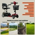 thumbnail image 4 of Yedigre 4-Wheel Heavy-Duty Mobility Scooter, Up to 16 Miles Range, High-Performance Motor with Charger & Basket, 4 of 12
