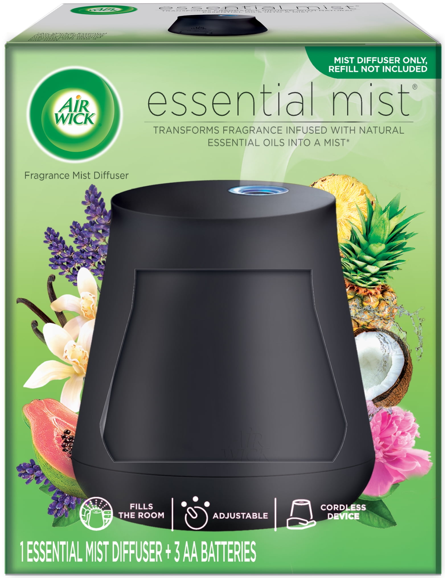 Air Wick Essential Mist Diffuser, 1ct, Essential Oils Diffuser, Air