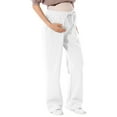 thumbnail image 2 of Ketyyh-chn99 Maternity Pants Women's Soft Maternity Solid Wide Leggings Yoga Active Wear White,L, 2 of 5