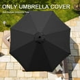 thumbnail image 3 of 6.5ft  9ft 10ft Outdoor Patio Umbrella Replacement Canopy, 6 Ribs 8 Ribs Umbrella Canopy Cover Replacement Fabric, Parasol Top Cover Replacement UV Protective Fabric, Canopy Only, 3 of 8