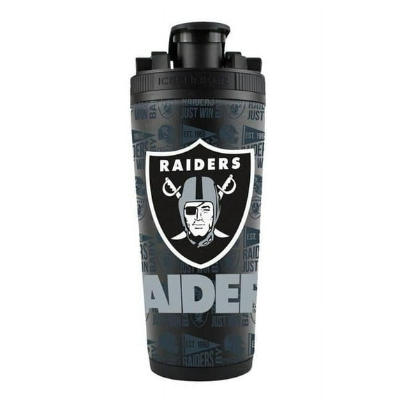 Wraft Fanatics 1094312491 26 oz Stainless Steel Las Vegas Raiders Ice Shaker