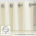 thumbnail image 2 of StangH Cream White Velvet Curtains 84 inches - Grommet Thick Plush Velvet Curtain Panels Room Darkening Window Drapes for Nursery/Kids Bedroom Decor, Ivory, W52 x L84, 2 Panels, 2 of 6