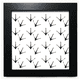 thumbnail image 1 of La huella de la pata de pollo silueta proteger animales Mesa de pared con marco cuadrado negro, 1 of 4