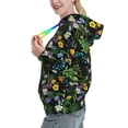thumbnail image 2 of Lsque Chamomile Pattern Casual Women's Hoodie,Hooded Sweatshirt with Kangaroo Pocket,Pullover Hoodie with Eye-catching Drawstrings-X-Large, 2 of 7