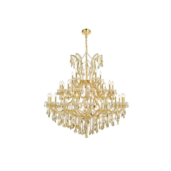 Elegant Lighting Maria Theresa 52" 41 Light Royal Crystal Chandelier