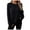 Black, variant on Wdgfv Cowl Neck Pullover Women Women's Solid Color Rollover Sweater Loose Fit Knitted Top Round Neck Autumn Winter Casual Fashion Soft Comfortable Cozy