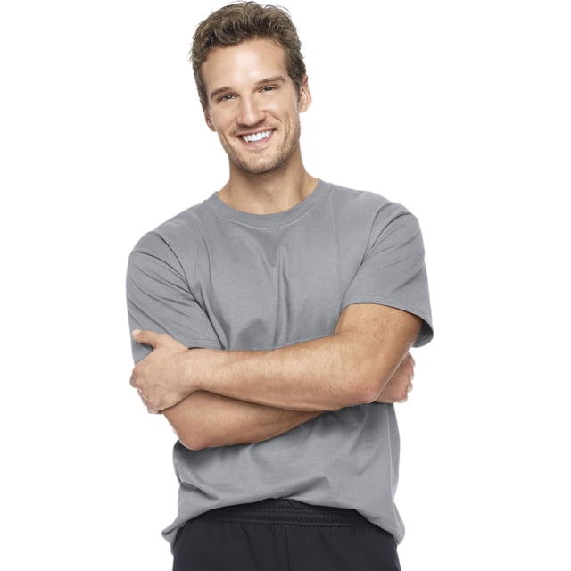 Hanes Beefy-T Men`s Short-Sleeve T-Shirt - Best-Seller, M, Graphite