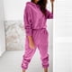 thumbnail image 1 of ICHUANYI Liquidación Mujer Casual Color Manga Larga Cordón Con Capucha Tops Pantalones Conjuntos Trajes Deportivos ICHUANYI WER202308252855, 1 of 9