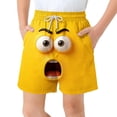 thumbnail image 1 of Pantalones cortos de bolsillo para niños con cordón elástico estampado casual traje de baño pantalones de cinco puntos, 1 of 8