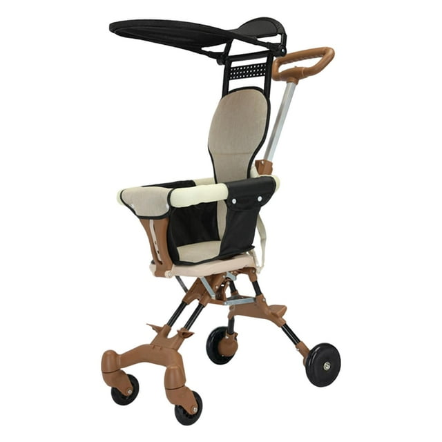 Lipstore Poussette pour Bébé Portable avec Roues Pivotantes à 360 Degrés Accessoire pour Parc Extérieur Extérieur