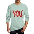 thumbnail image 2 of Amzcrzy - Sudadera Para Hombre, Estilo Casual, Con Estampado De Moda, Manga Larga Y Cuello Redondo, Color Verde, Xl, 2 of 5
