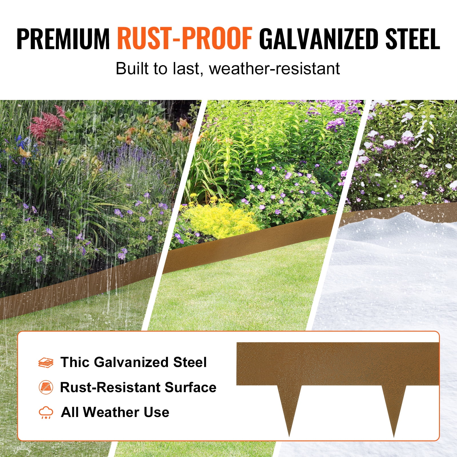 Lasting Beauty® 4' Brown Rubber Curb Landscape Edging Lasting Beauty® 4' Brown Rubber Curb Landscape Edging