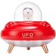 thumbnail image 1 of Humidificador OVNI inalámbrico de doble boquilla Humidificador de aire de escritorio Cute Planet Bear Difusor de aceite esencial de aroma ultrasónico con luz LED (rojo) JAMW Sencillez, 1 of 5