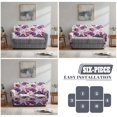 thumbnail image 6 of Garronmavis Purple Rose 2 Seats Recliner Chair Covers Non-Slip Sofa Slipcover Stain Against Lazy Boy Chair Covers Non Slip Reclining Furniture Protector Couch Cover with Storage Pocket, 6 of 7