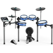 Donner BackBeat Electric Drum Set with High-Tech 7-inch Touchscreen, 1126 Sounds, Customize Drum Pad Colors, Internal Rack Wiring, and Gaming APP for Ultimate Fun