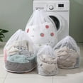 thumbnail image 5 of Large Thicken Mesh Protect Clothing Washing Heavy Duty Laundry Drawstring Bag Medium 40X50cm, 5 of 7