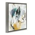 thumbnail image 4 of Stupell Industries Chaotic Abstract Yellow Accent Abstract Painting Gray Floater Framed Canvas Art Print Wall Art, 25 x 25, 4 of 10