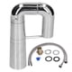 thumbnail image 1 of G1/2 Wash Basin Faucet Set Copper 360° Rotating Cold Hot Water Tap Kit for Home Kitchen BathroomChrome Electroplating 2Pcs Water Inlet, 1 of 10