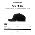 thumbnail image 4 of Gorra de béisbol melin Odysea Stacked Hydro Waterresistant negra, 4 of 8