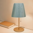 thumbnail image 2 of MIANGASTORE 2Pcs Decorative Cloth Art Metal Rack Table Lamp Shades Light Lampshades, 2 of 8