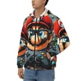 thumbnail image 2 of Lsque Mario for Mens Full-zip Hoodie, Zip-up Pullover Hooded Sweatshirt, Kangaroo Pocket Hoodie Ideal for Daily Wear, Travel, and Home-Medium, 2 of 8
