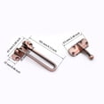 thumbnail image 4 of Thinsony Door Latch Travel Portable Living Room Lock Hotel Security Buckle Locking Indoor Keyless Kitchen Hasp Drawer Cupboard Steel Color, 4 of 6