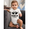 thumbnail image 2 of Getting Picked Up By Women Bodysuit Infant -Smartprints Designs,  Newborn, 2 of 4