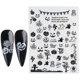 thumbnail image 2 of 12 pcs 6 styles Halloween nail stickers funny skull little monst, 2 of 5