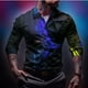 thumbnail image 1 of Camisa abotonada de alta calidad para hombre, de lujo, con solapa, de diseño ligero, suave y cómoda, de talla grande, 2024, 1 of 6
