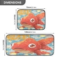 thumbnail image 4 of Kitchen Floor Mat 2 Sets Carpet Floor Mat Kitchen Mat Bathroom Mat Living Room Mat Bedroom Mat Absorbent Delicate Fabric No Ball Red Carp, 4 of 7